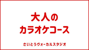 大人のカラオケコース